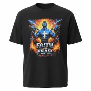 Gildan Black Faith Over Fear Graphic Tee